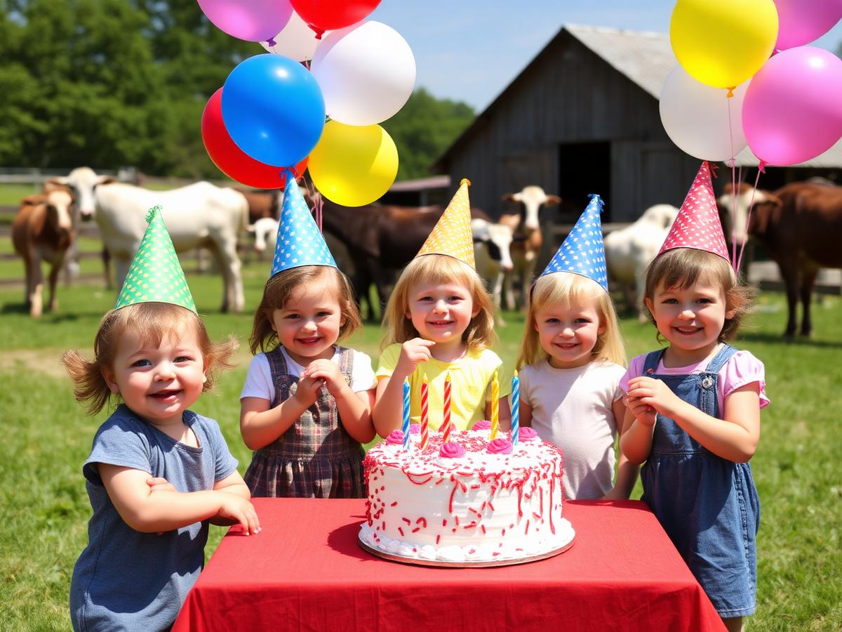 Children's birthday party at Mabie Farm Park