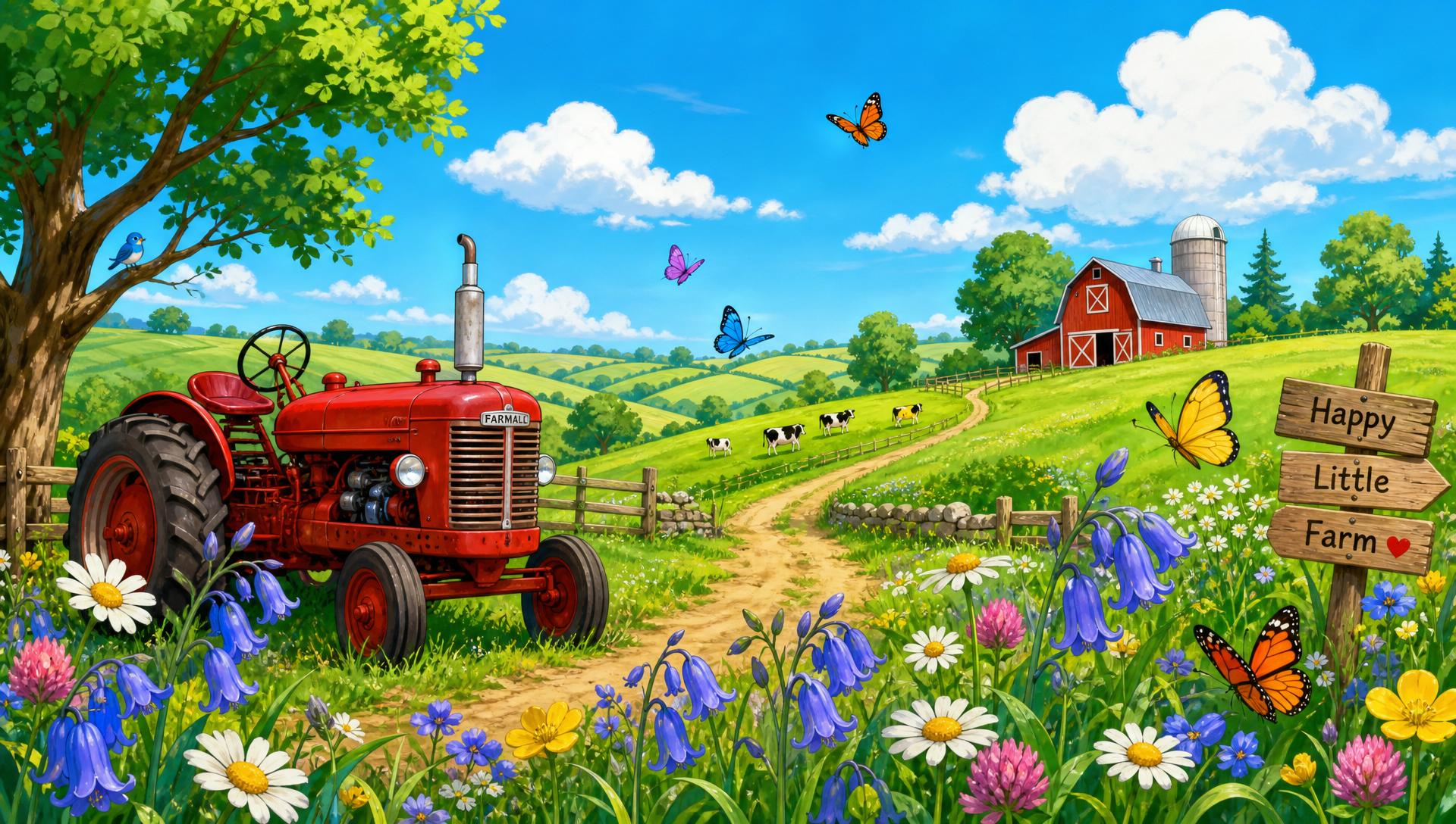 Farm landscape
